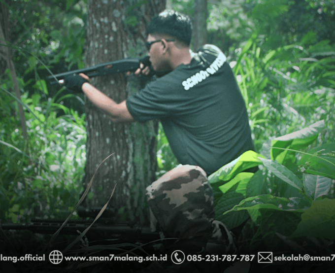 Ekstrakulikuler Airsoft Gun Sabhatansa Berpartisipasi Dalam Military Simulation Pada Diklat School Division Kota Malang