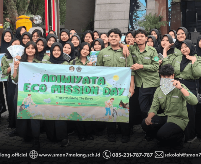 Tim Adiwiyata SMA Negeri 7 Malang Laksanakan Eco Mission Day, Together Saving The Earth