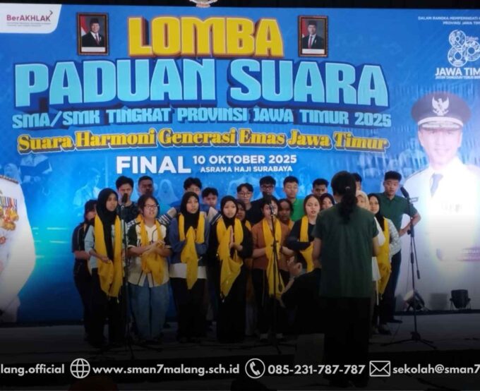 BERHASIL MENJADI PERWAKILAN CABANG DINAS PENDIDIKAN KOTA MALANG, SMAN 7 MALANG MENGEMBAN NAMA KOTA MALANG DI TINGKAT PROVINSI