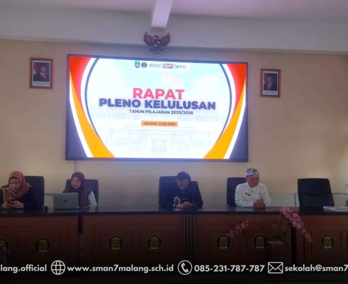 RAPAT PLENO KELULUSAN SMAN 7 KOTA MALANG